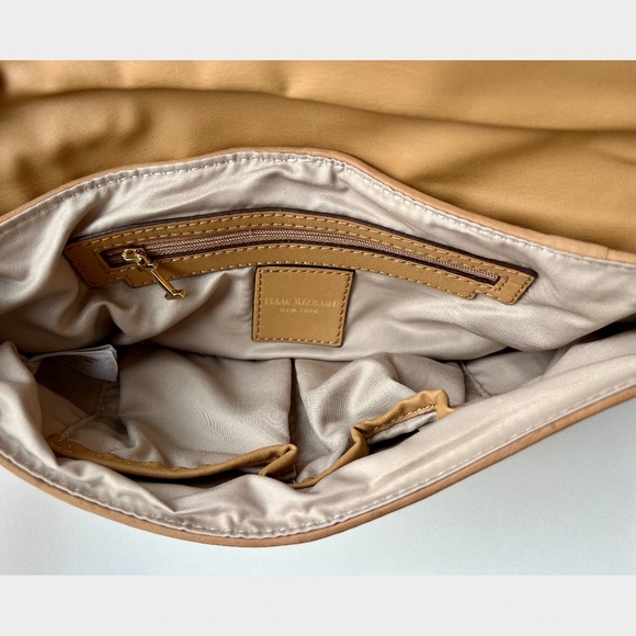 Vintage Isaac Mizrahi Tan Brown Clutch - Mint Condition - Picture 4 of 5